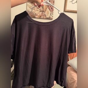 Old Navy Black Short Sleeve Tee Cloud Motion